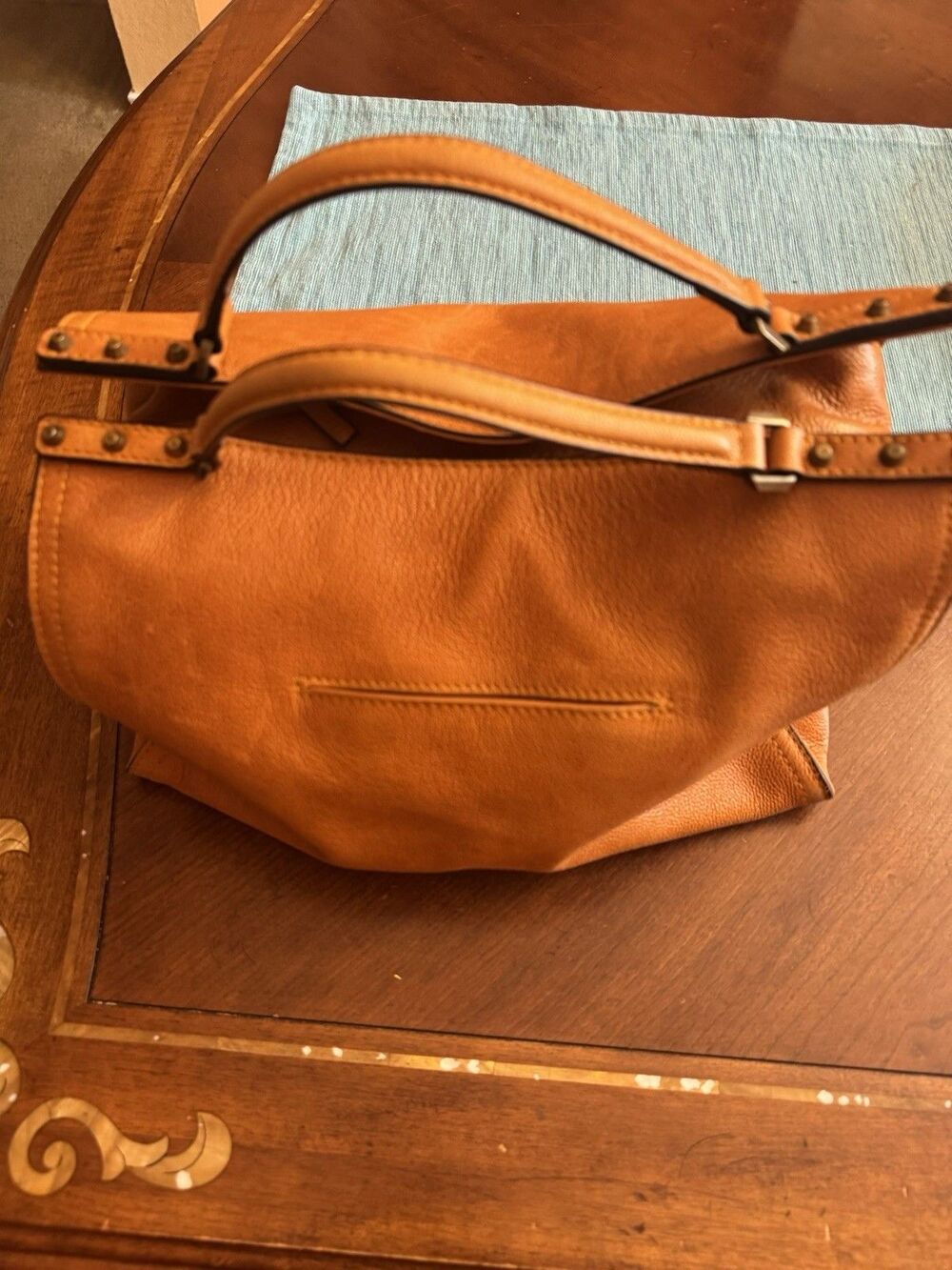 C & C California Leather Bag Satchel Crossbody Tote Womens Bag British Tan